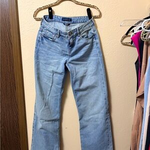 Aeropostale Sky Blue Y2K Wide Leg Jeans